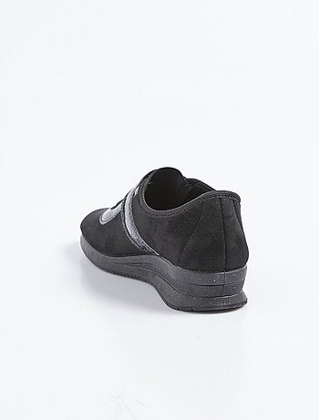 Mocassin élastiqués scratchés confort - Afibel