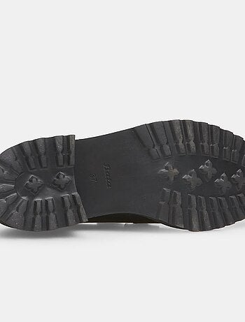 Mocassin en cuir avec talon BATA