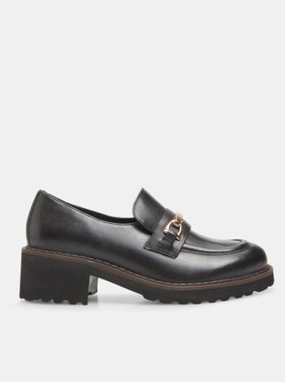 Mocassin en cuir avec talon BATA
