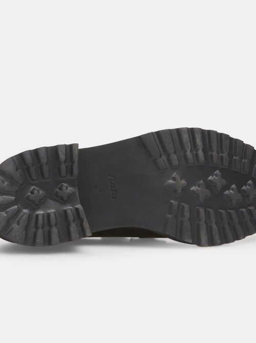 Mocassin en cuir avec talon BATA - Kiabi