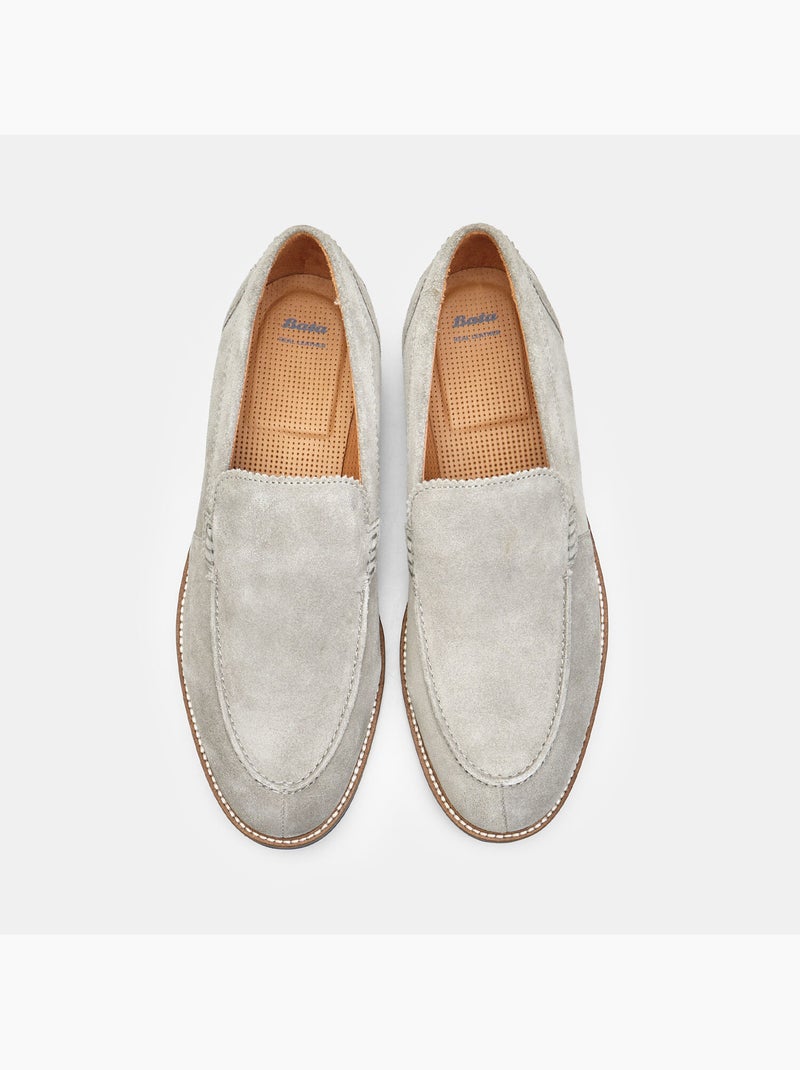 Mocassin en daim Bata Gris - Kiabi