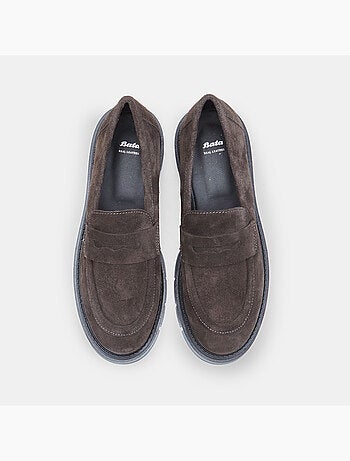 Mocassin en nubuck avec semelle track
