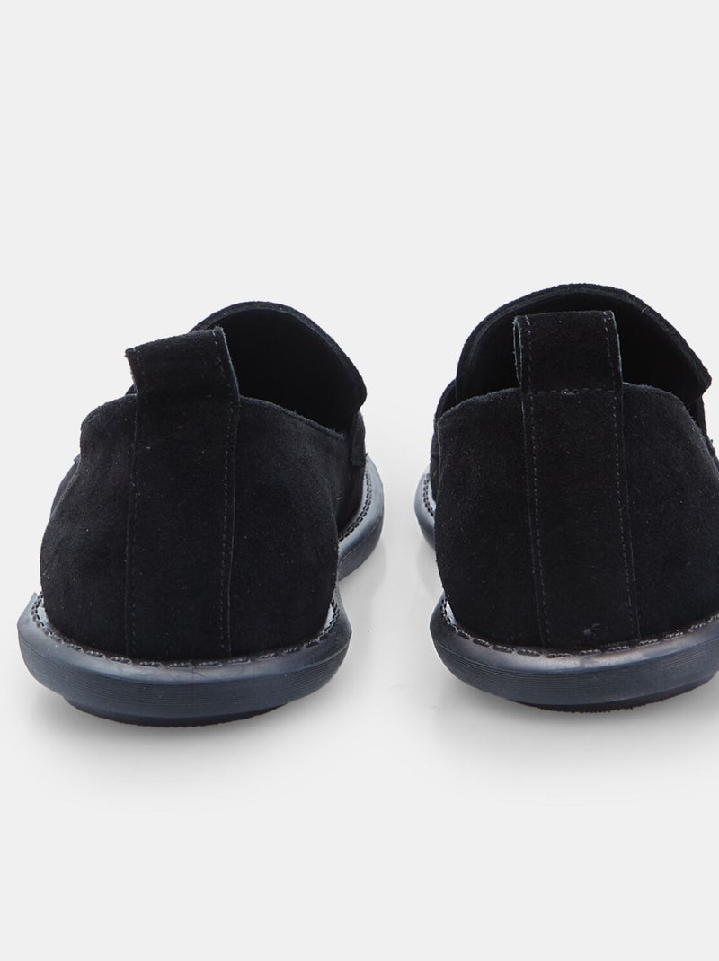 Mocassin en nubuck  Bata Noir - Kiabi