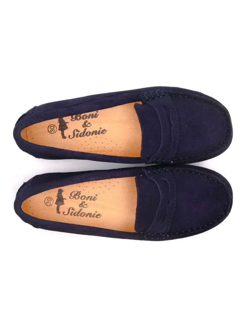 Mocassin Enfant - Boni Ambroise Noir Bleu marine Bleu - Kiabi
