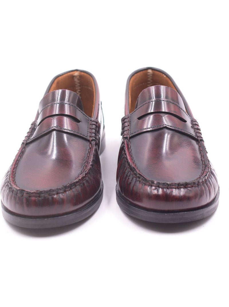 Mocassin Enfant - Boni Edward Rouge bordeaux - Kiabi