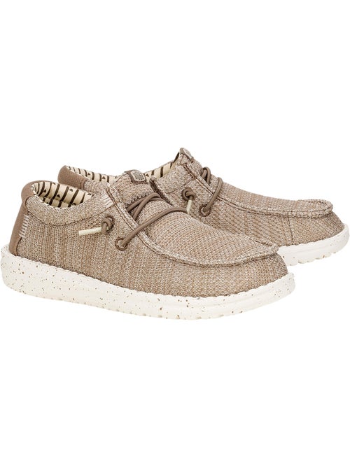 Mocassin Enfant à Lacets Hey Dude Wally Y Stretch Sox - Kiabi