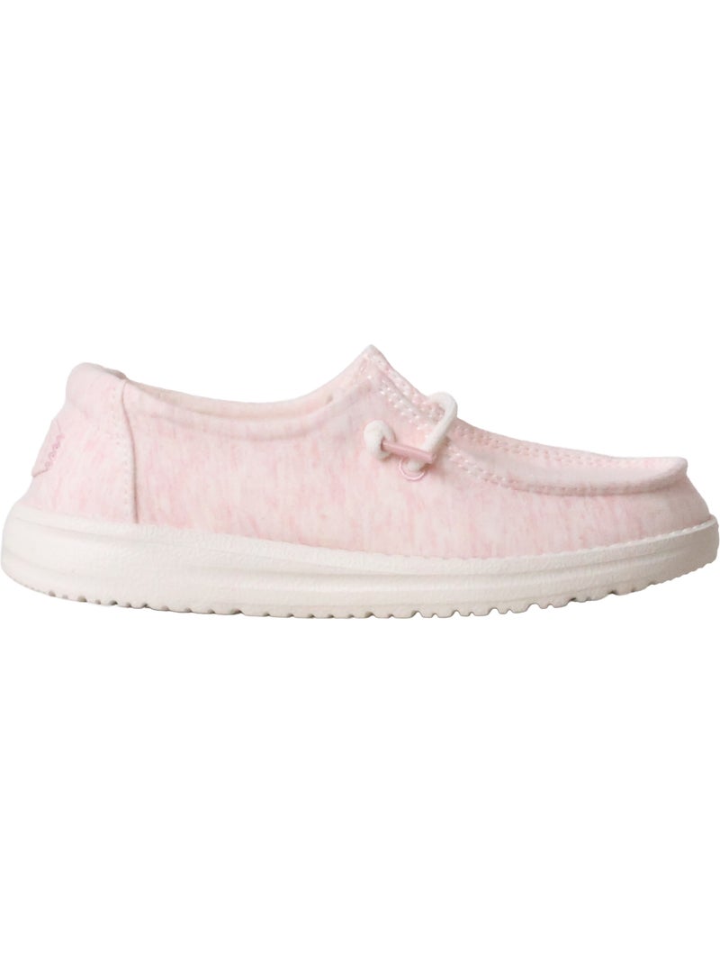 Mocassin Enfant à Lacets Hey Dude Wally Y Stretch Sox Rose - Kiabi
