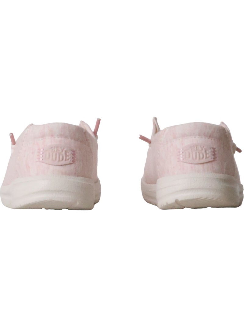 Mocassin Enfant à Lacets Hey Dude Wally Y Stretch Sox Rose - Kiabi