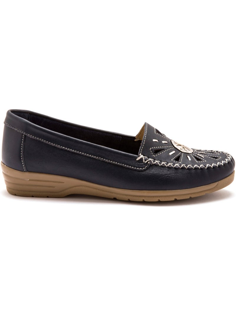 Mocassin fantaisie ajouré - PEDICONFORT Bleu - Kiabi