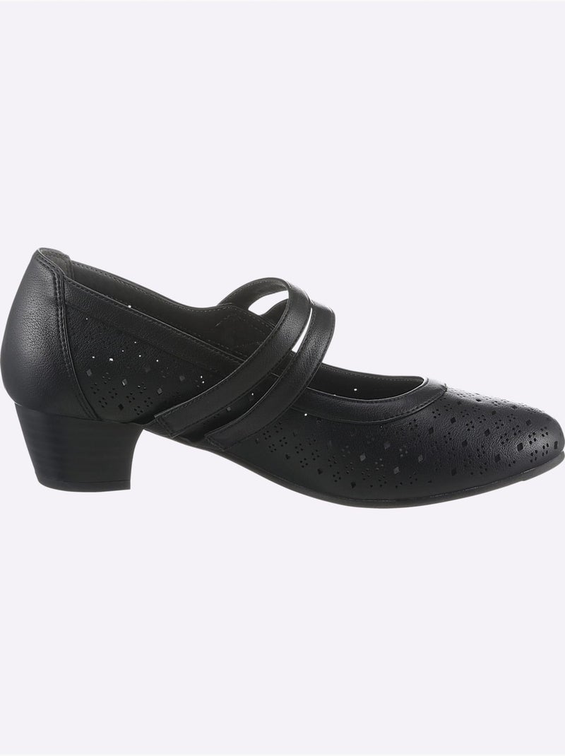 Mocassin Largeur Pied Fort - Taille Standard - Witt Noir - Kiabi