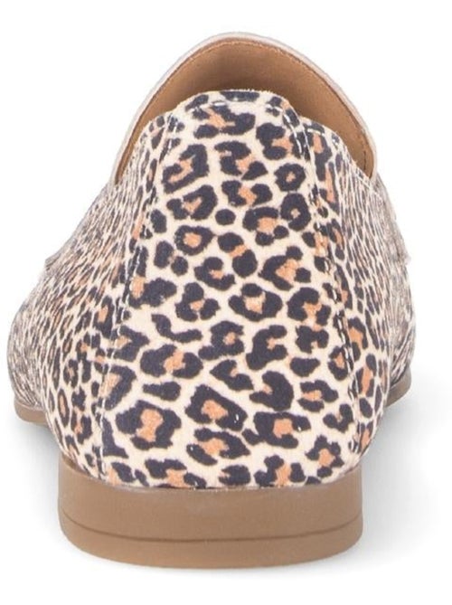 Mocassin léopard en nubuck - Kiabi