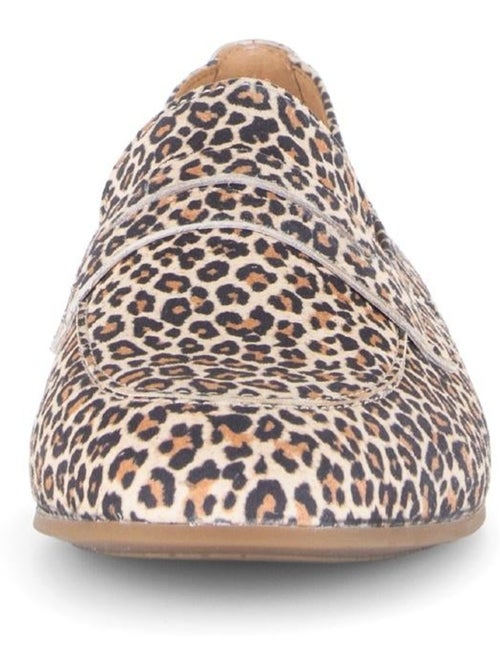 Mocassin léopard en nubuck - Kiabi