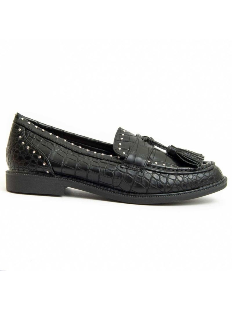 Mocassin Matériel Synthétique Montevita Noir - Kiabi