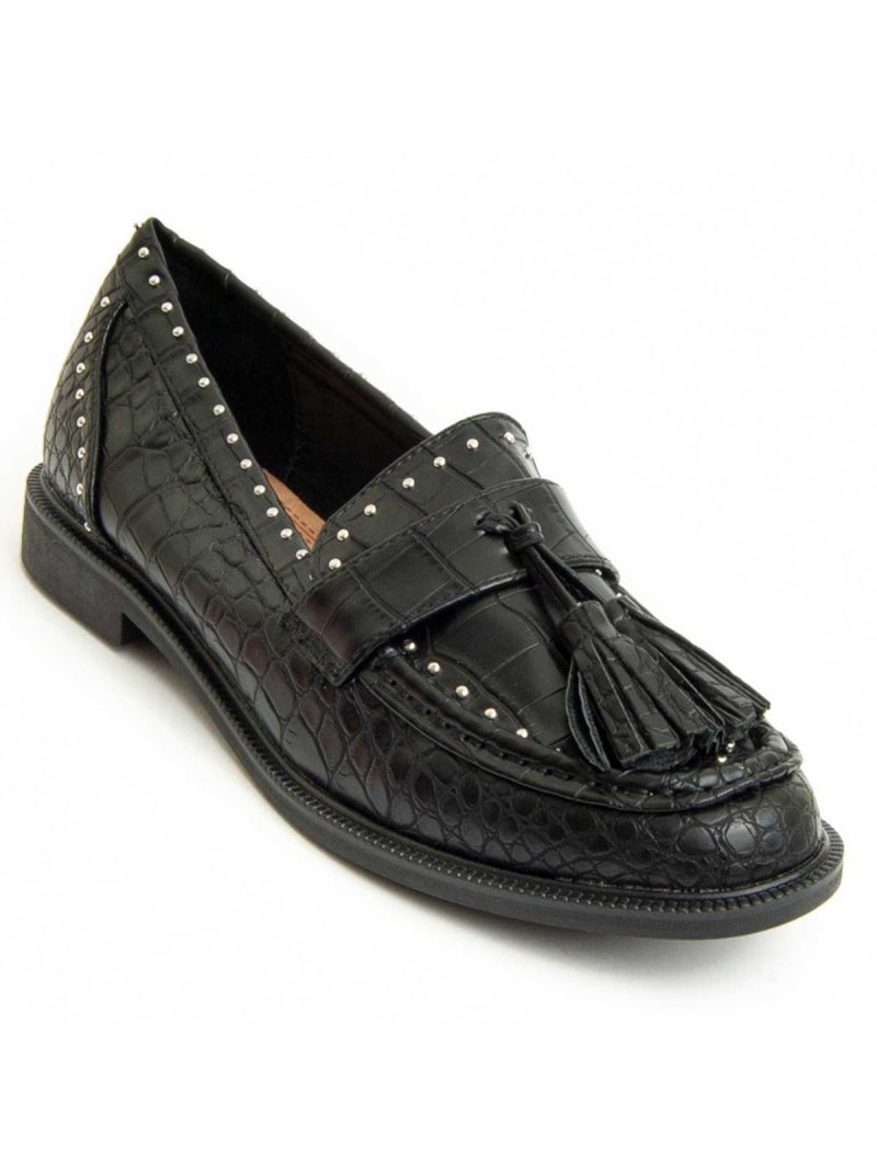 Mocassin Matériel Synthétique Montevita Noir - Kiabi