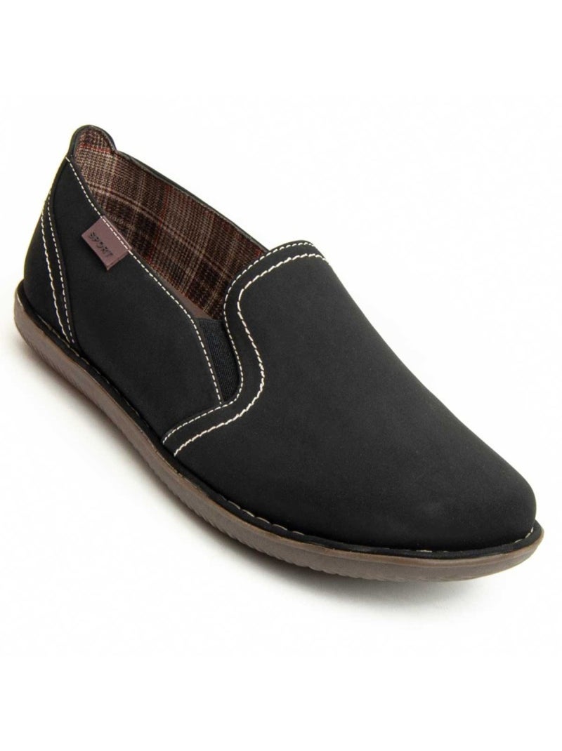 Mocassin Matériel Synthétique Montevita Noir - Kiabi