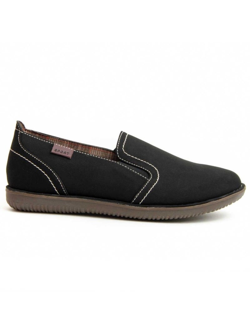 Mocassin Mat?riel Synth?tique Montevita Noir - Kiabi