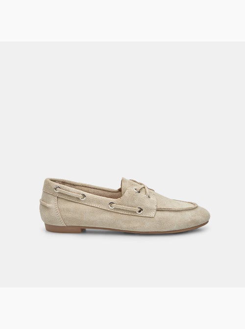 Mocassin modèle bateau en daim Bata - Kiabi