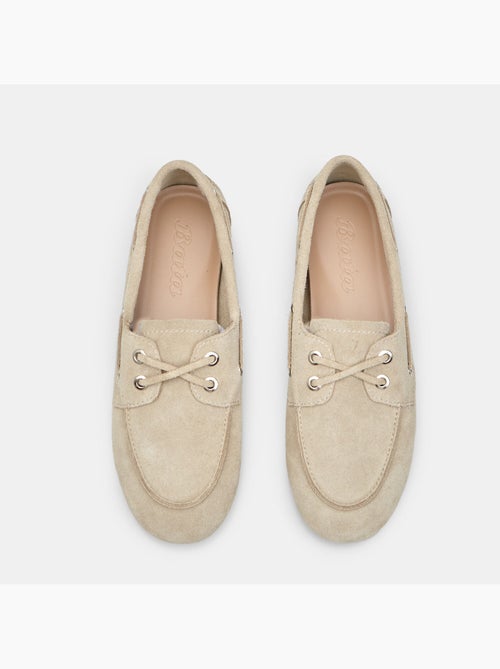 Mocassin modèle bateau en daim Bata - Kiabi