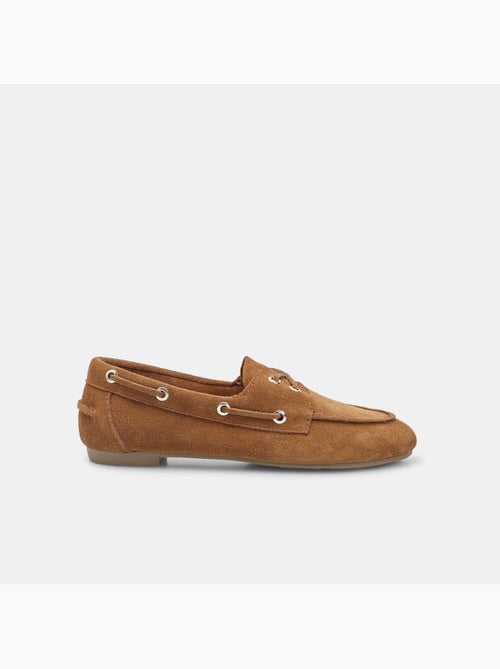 Mocassin modèle bateau en daim Bata - Kiabi