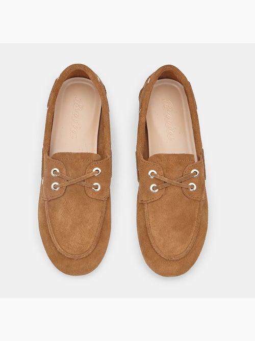 Mocassin modèle bateau en daim Bata - Kiabi