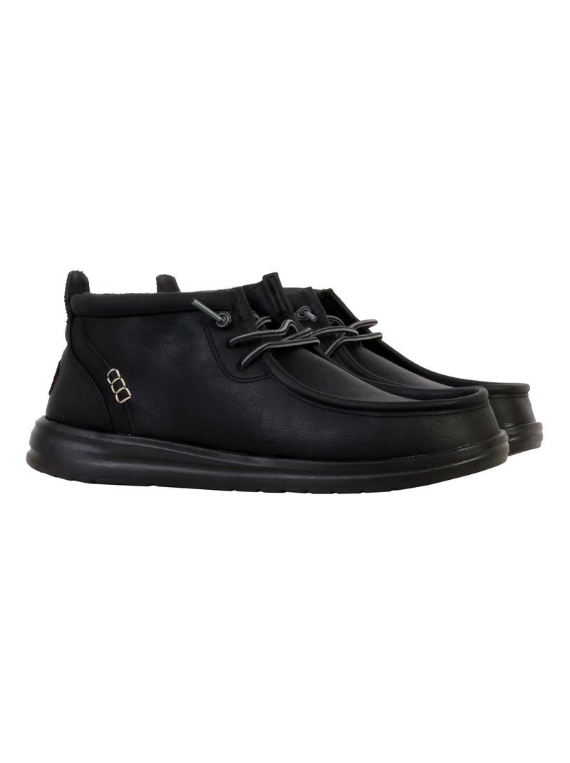 Mocassin Montante à Lacets Hey Dude Wally Mid Gripr Classic Noir - Kiabi