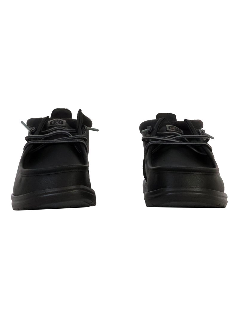 Mocassin Montante à Lacets Hey Dude Wally Mid Gripr Classic Noir - Kiabi