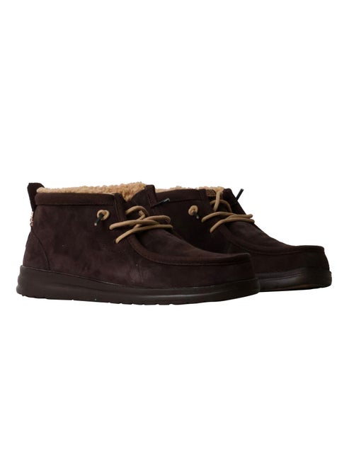 Mocassin Montante Cuir Hey Dude Wally Mid Gripr Warmth - Kiabi