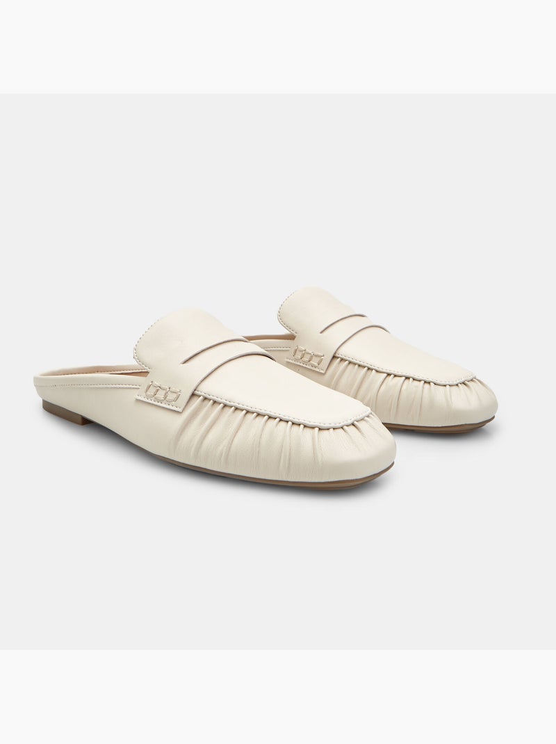 Mocassin pantoufle Bata Blanc - Kiabi