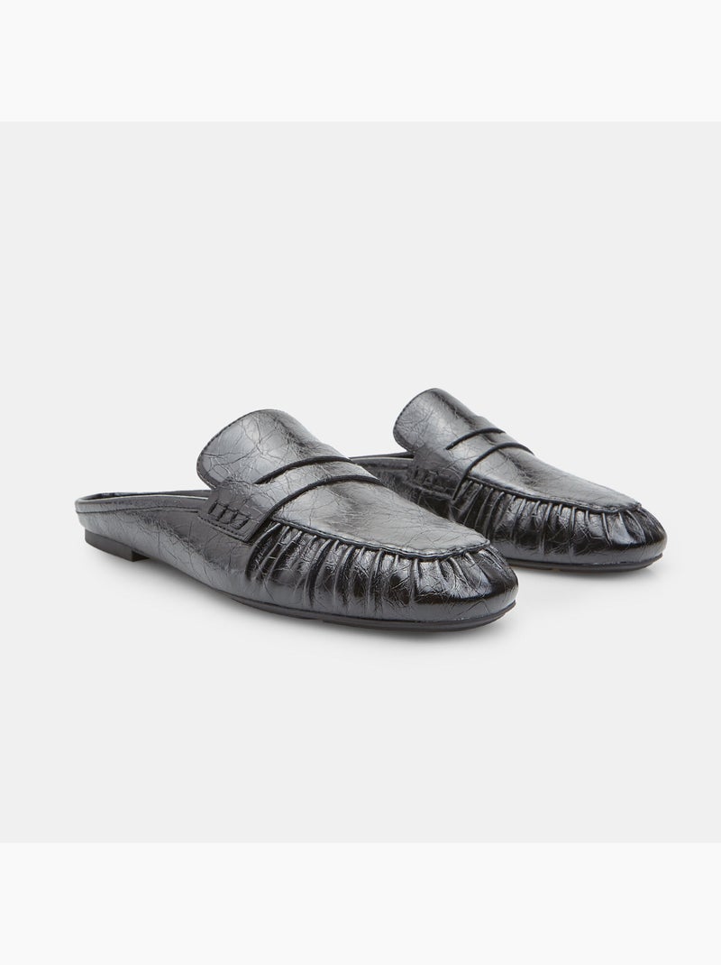 Mocassin pantoufle Bata Noir - Kiabi