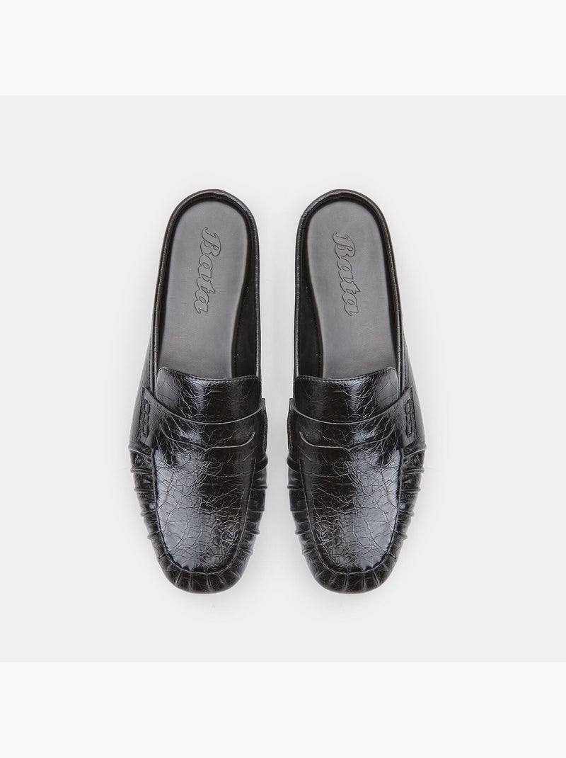 Mocassin pantoufle Bata Noir - Kiabi