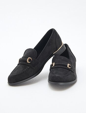 Mocassin plat suède