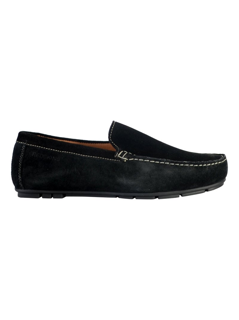 Mocassin Plate Cuir Redskins Beaba Noir - Kiabi
