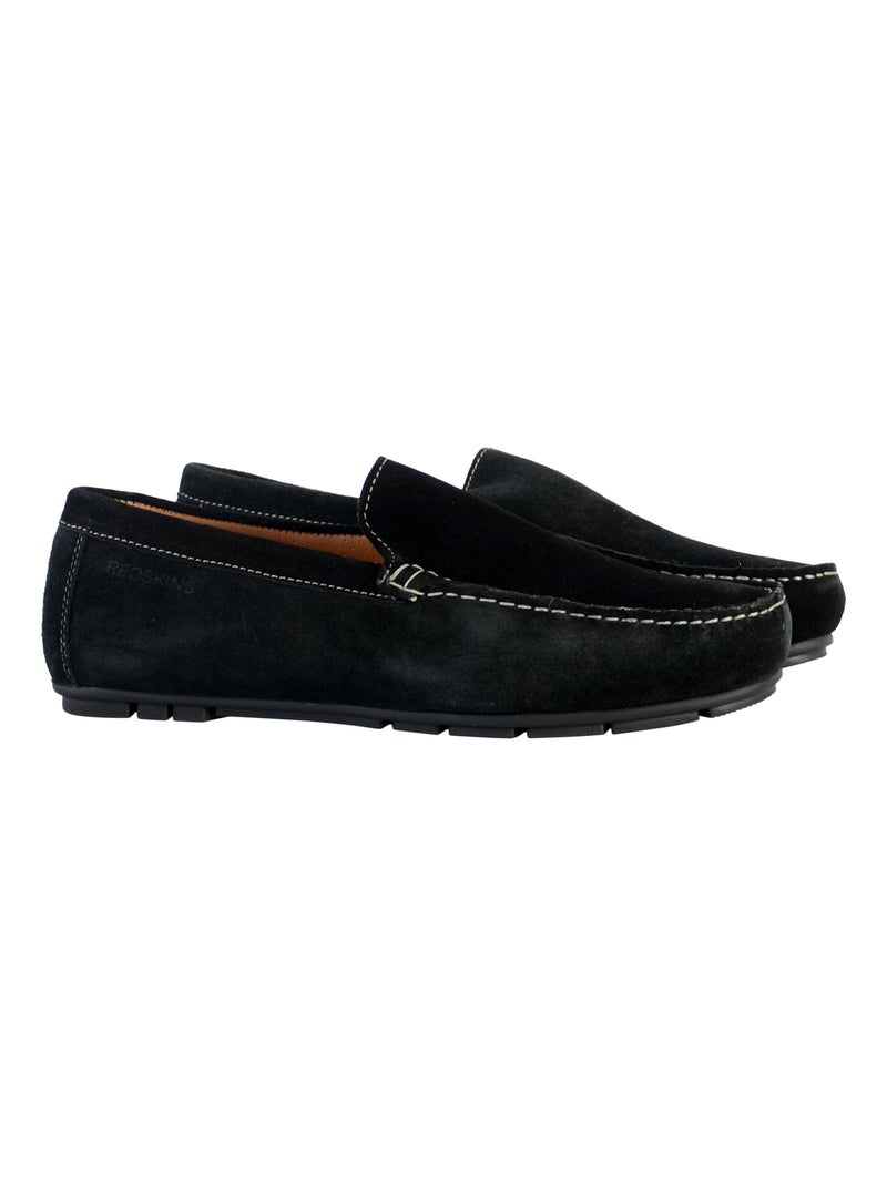 Mocassin Plate Cuir Redskins Beaba Noir - Kiabi