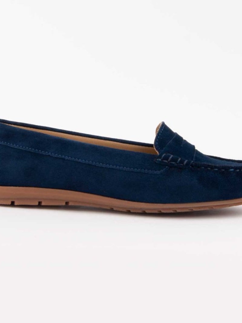 Mocassin Purapiel Meilis2 Bleu - Kiabi