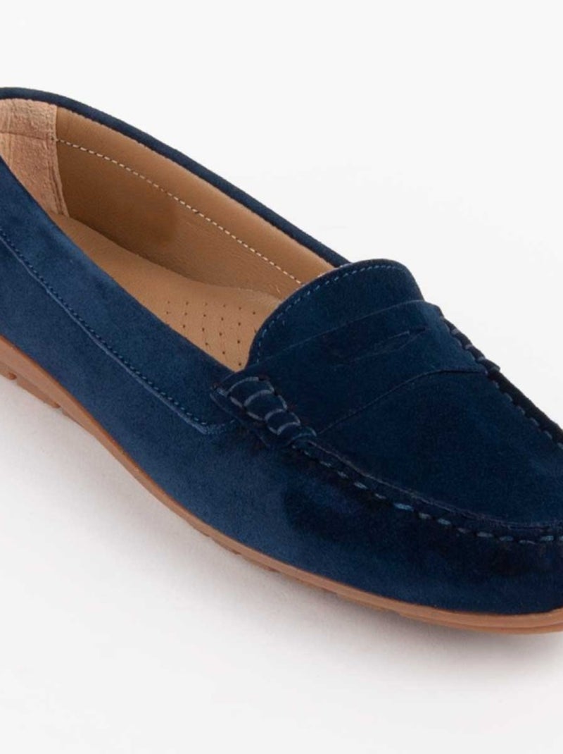 Mocassin Purapiel Meilis2 Bleu - Kiabi