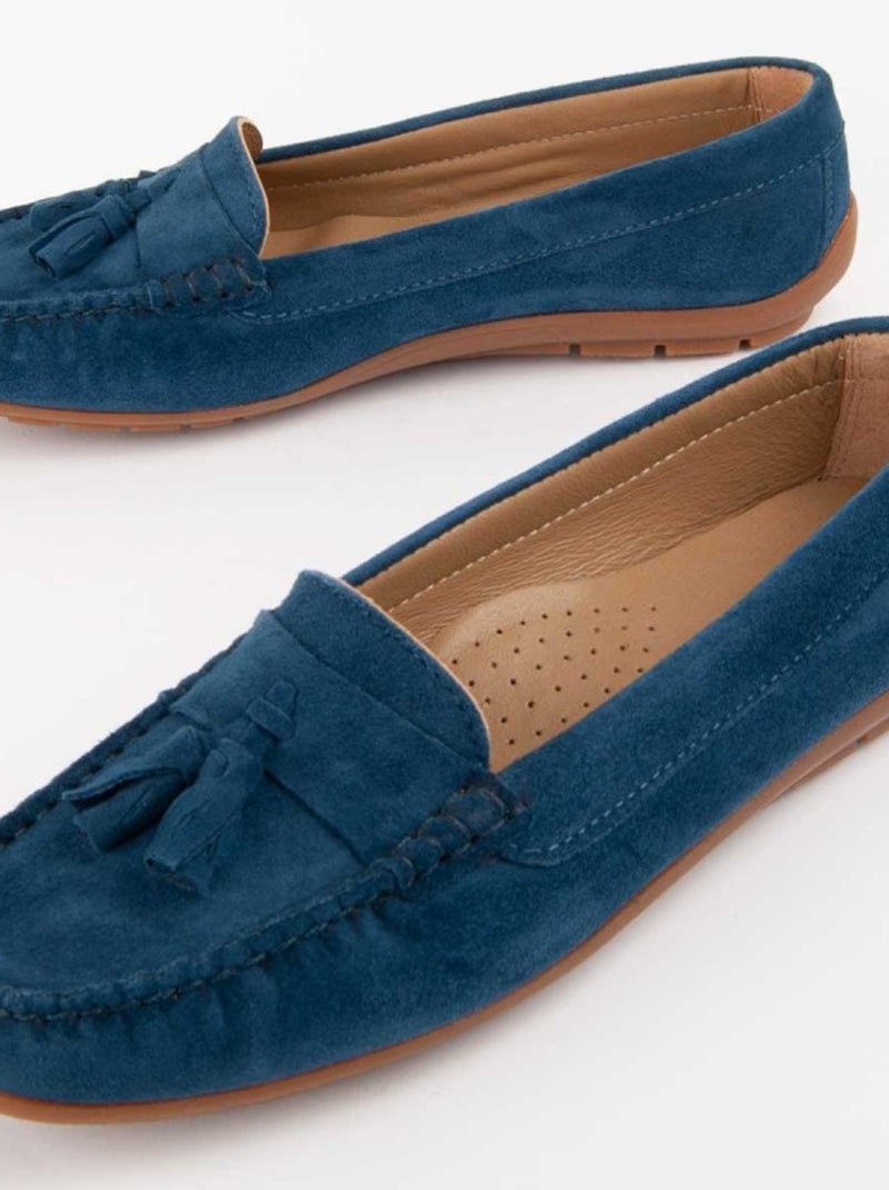 Mocassin Purapiel Meilis4 Bleu - Kiabi