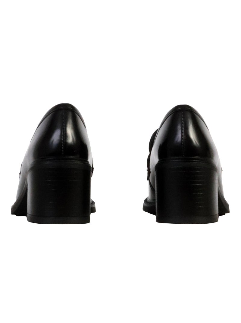 Mocassin Talon à Enfiler The Divine Factory Noir - Kiabi