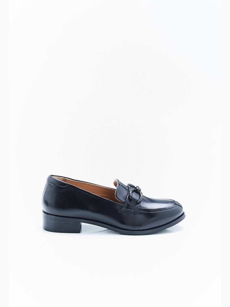 Mocassins à boucle - damart Noir - Kiabi
