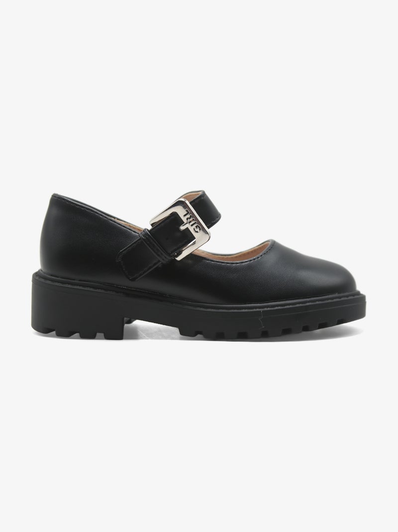 Mocassins à boucle Noir mat - Kiabi