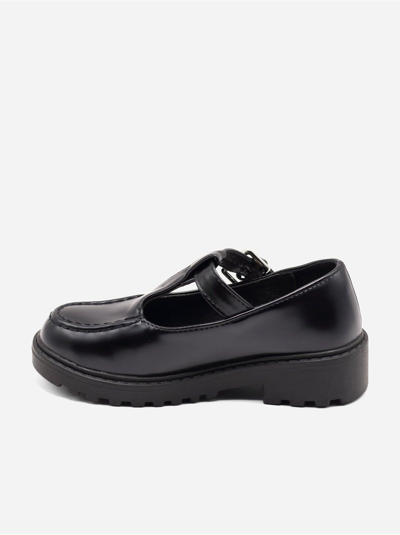 Mocassins à boucle Noir mat - Kiabi