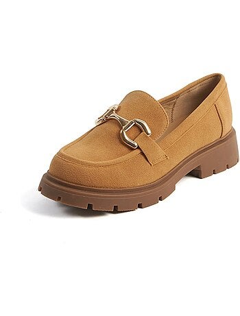 Mocassins à bout large H - Modèle olive