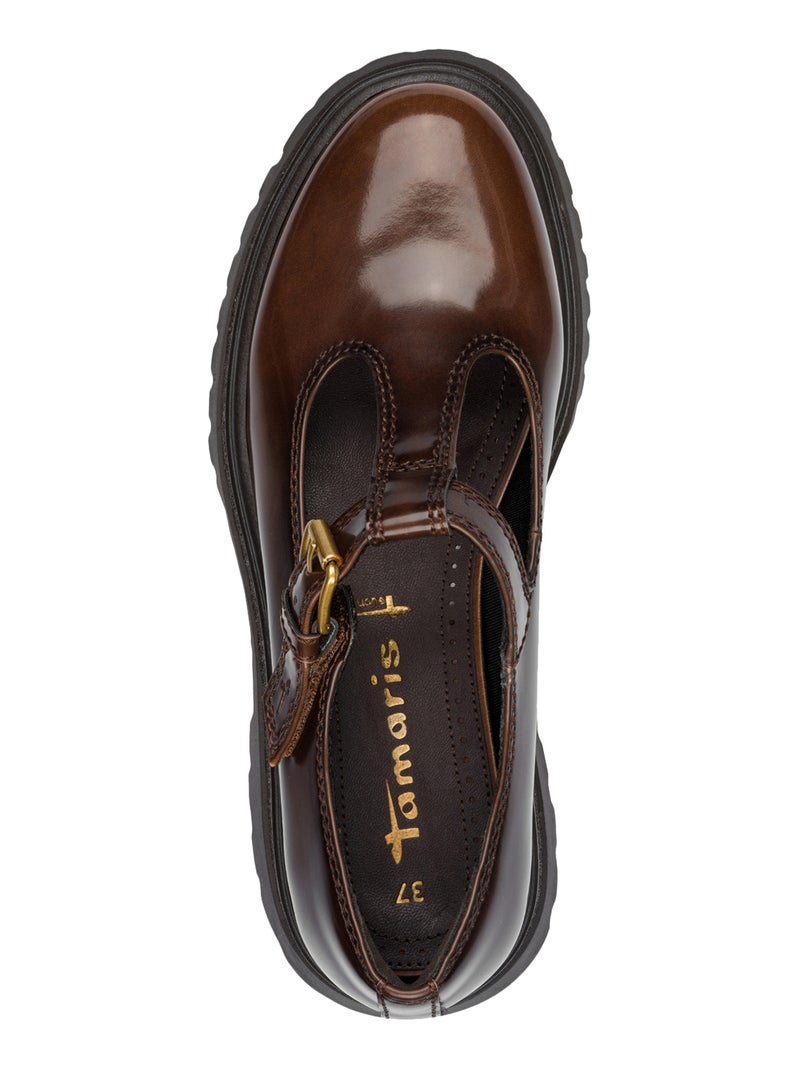 Mocassins à Brides Tamaris Bordeaux - Kiabi