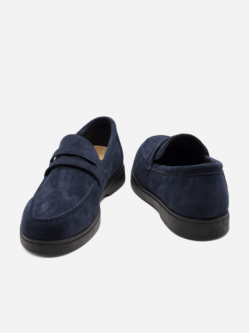 Mocassins à enfiler - C M Bleu foncé - Kiabi