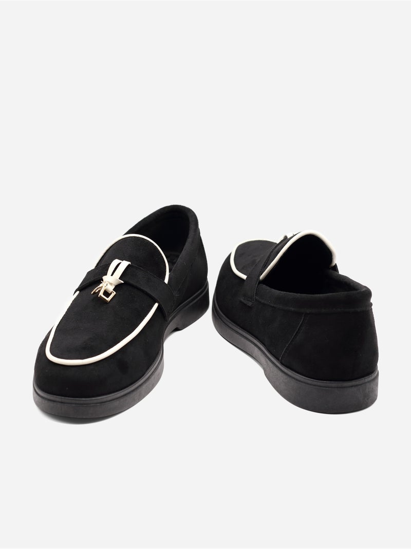 Mocassins à enfiler - C M Noir - Kiabi