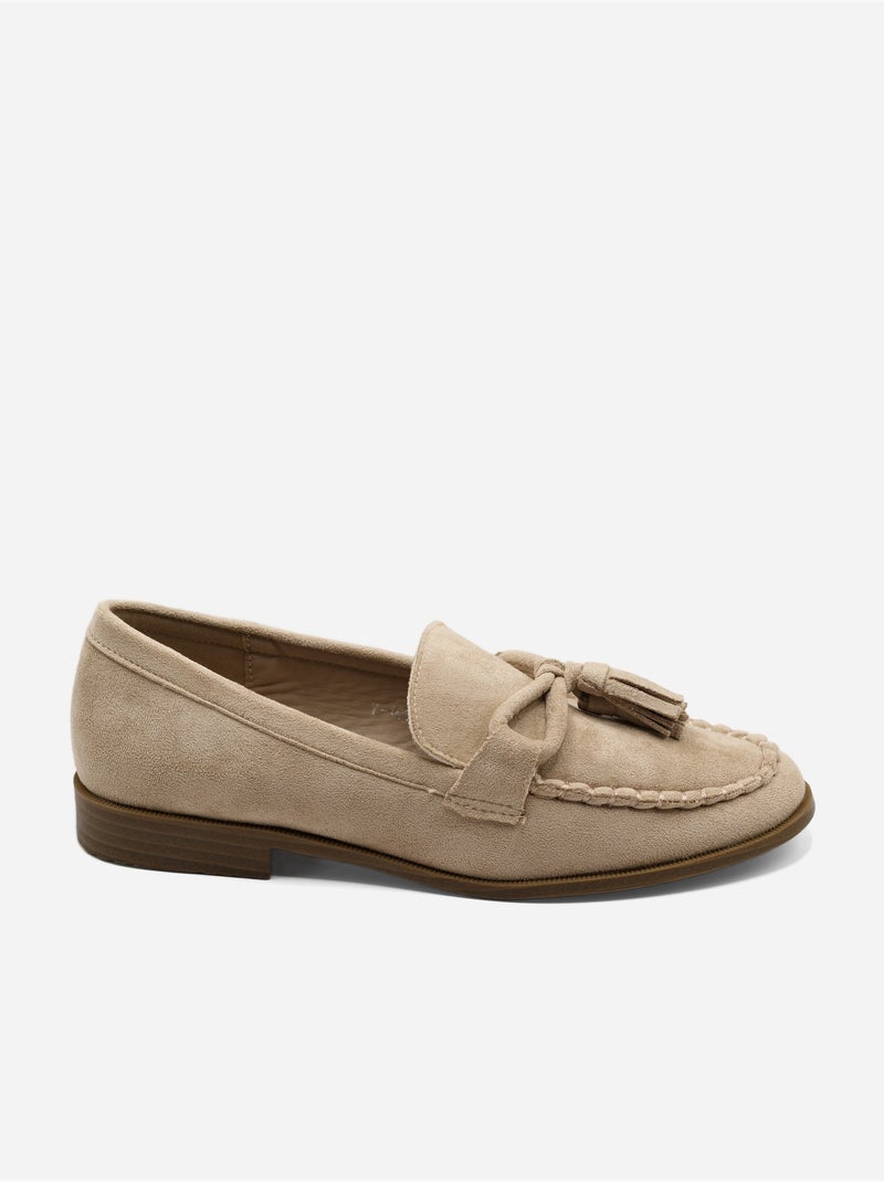 Mocassins à enfiler - C M Taupe - Kiabi