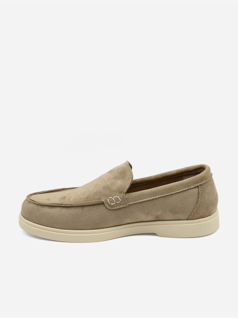 Mocassins à enfiler - C M Taupe - Kiabi