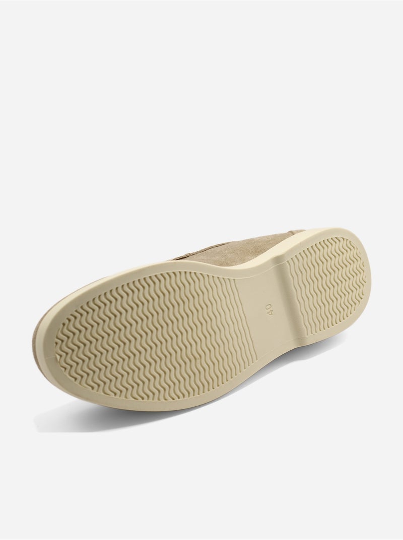 Mocassins à enfiler - C M Taupe - Kiabi