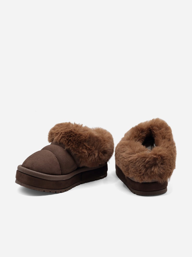 Mocassins à enfiler - Doremi Marron - Kiabi