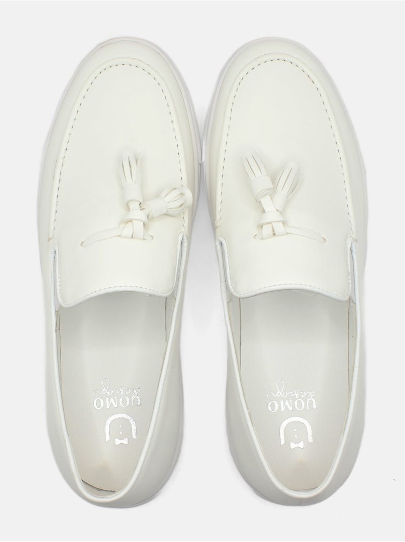 Mocassins à enfiler - Uomo Blanc - Kiabi