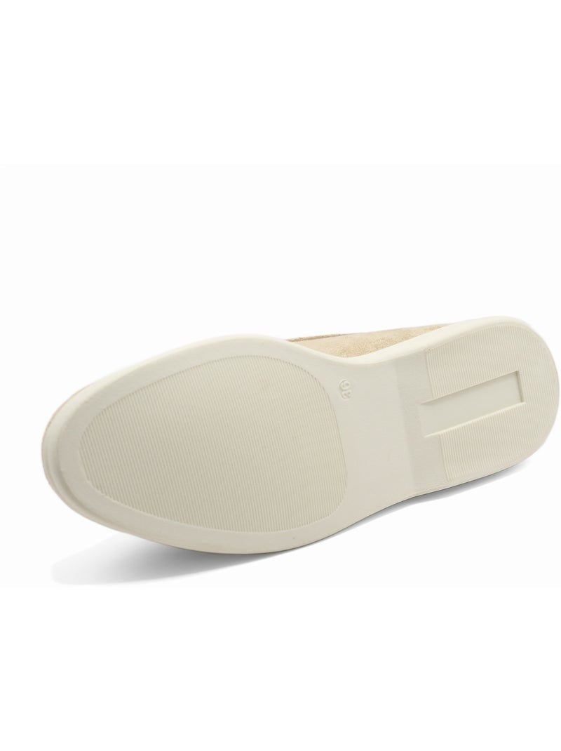 Mocassins à enfiler Beige - Kiabi